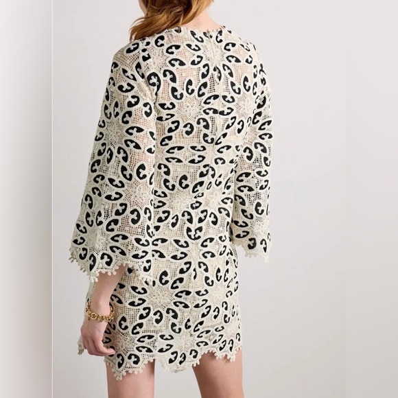 ZIMMERMANN Ottie cotton-bend bell sleeve mini dress. Size 3/M - Picture 11 of 17